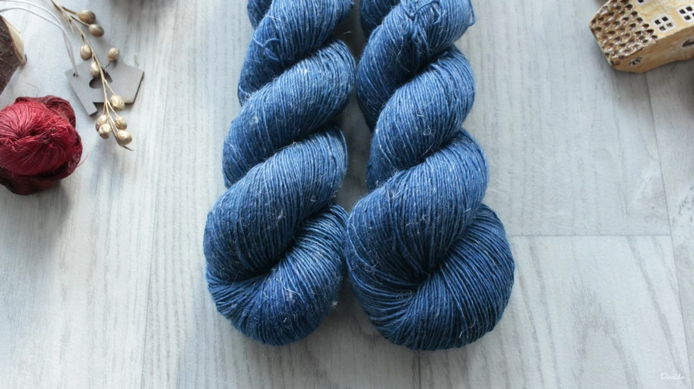 "Blue" -  Single 90% Merino/10% Len 366m