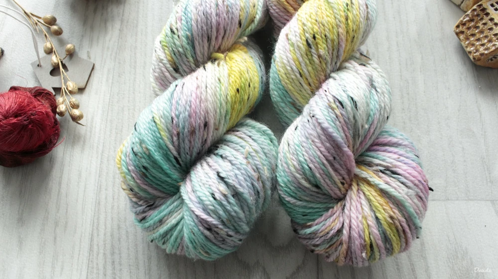 "Didea" - merino a Donegal neps ARAN 166m/100g