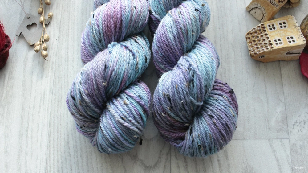 "Noblesa" - merino a Donegal neps ARAN 166m/100g