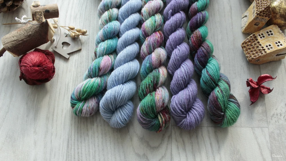 "Minis set 31" 5x20g - EXTRA Merino sw/polyamid 365m/100g