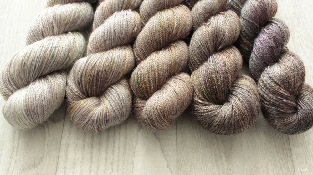 Fade set "Zlatý sen" 500g Merino/tencel 333m