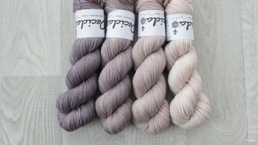 Fade set "Perla" 400g - 80%merino/20%bambus