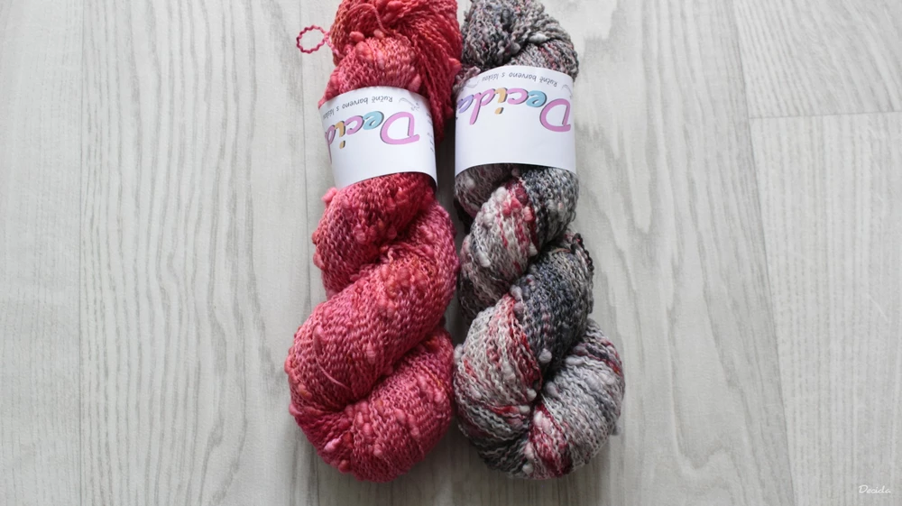 "Black berries" - efektní merino SLUB