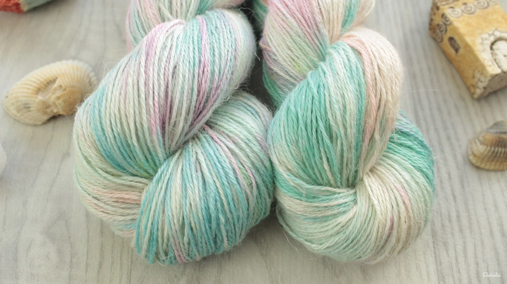 "Soft Bubble"- 50% Alpaca/25% Hedvábí/25% len 400m