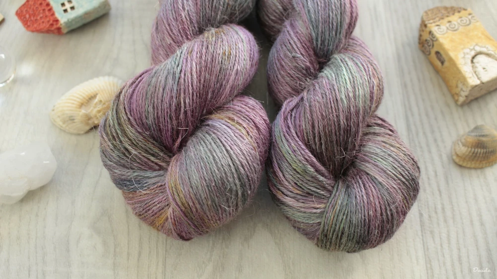 "Fluorita"- 50% Alpaca/25% Hedvábí/25% len 400m
