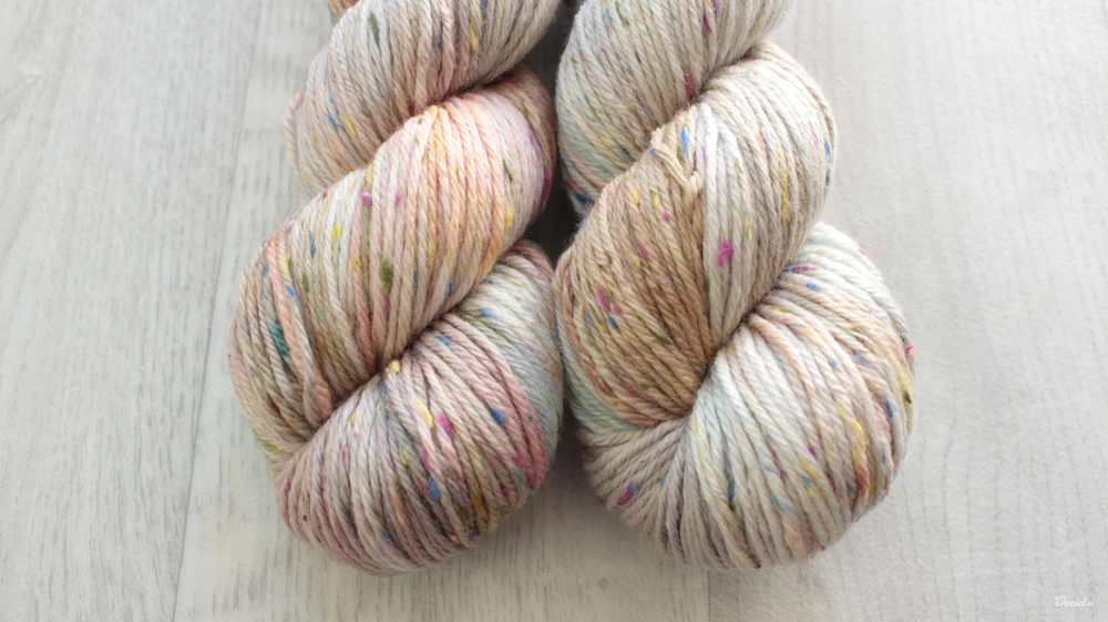 "Salmon paradise" Donegal DK - 85% merino a 15% donegal nopky