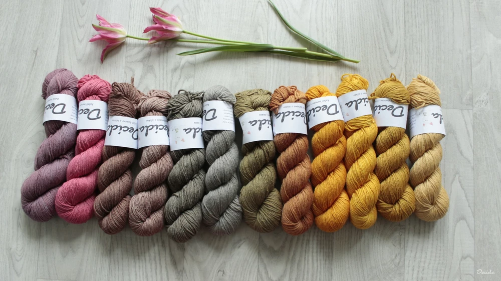 "Jednobarevné 1" - Merino sw/polyamid 4,5mm