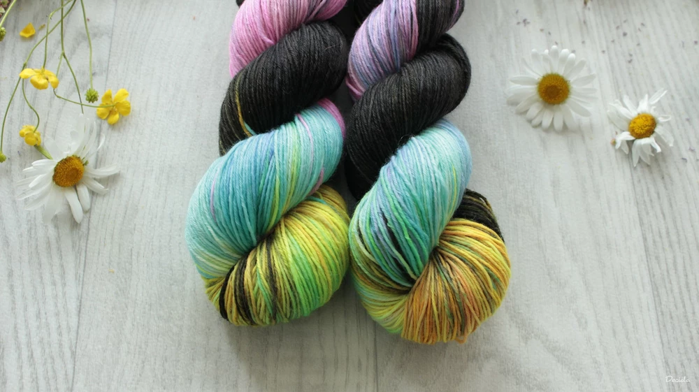 "Neon at night" - 100g extra MERINO se sw 3mm