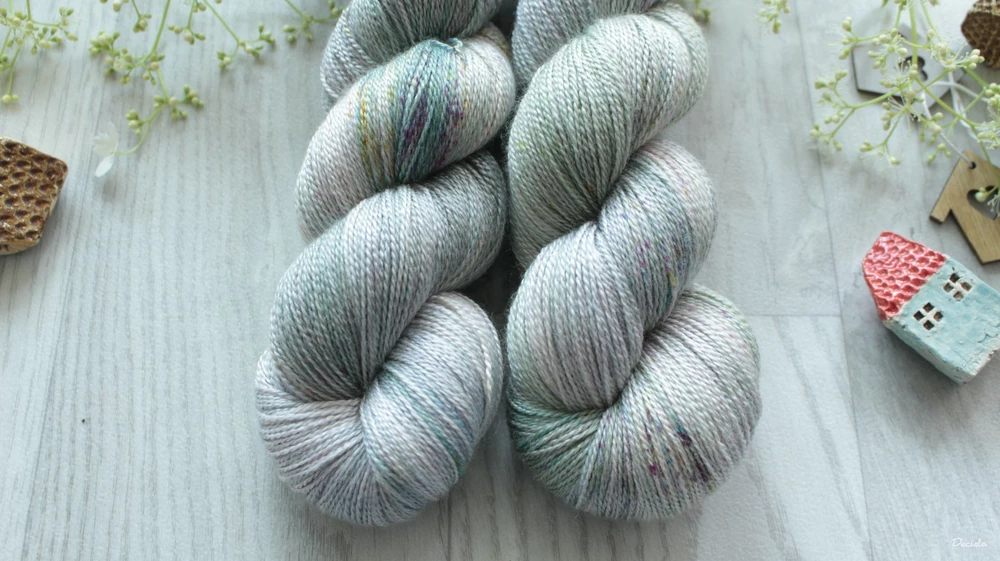 "Louka za úplňku" merino/hedvábí 50/50 600m 