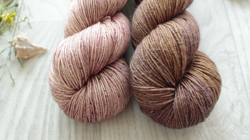 "Set 4" 200g - 80% merino 20% hedvábí 360m