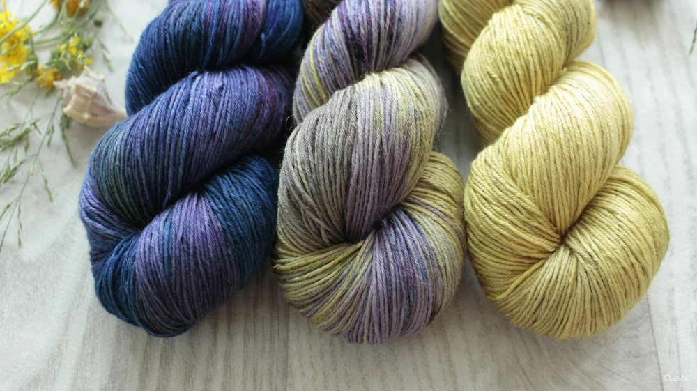"Set 20" 300g - 80% Merino 20% hedvábí 3mm (360m)