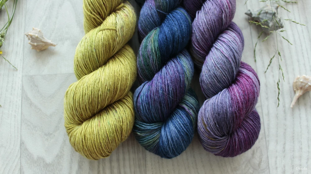 "Set 29" 300g - MIX materiálů (merino/hedvábí)