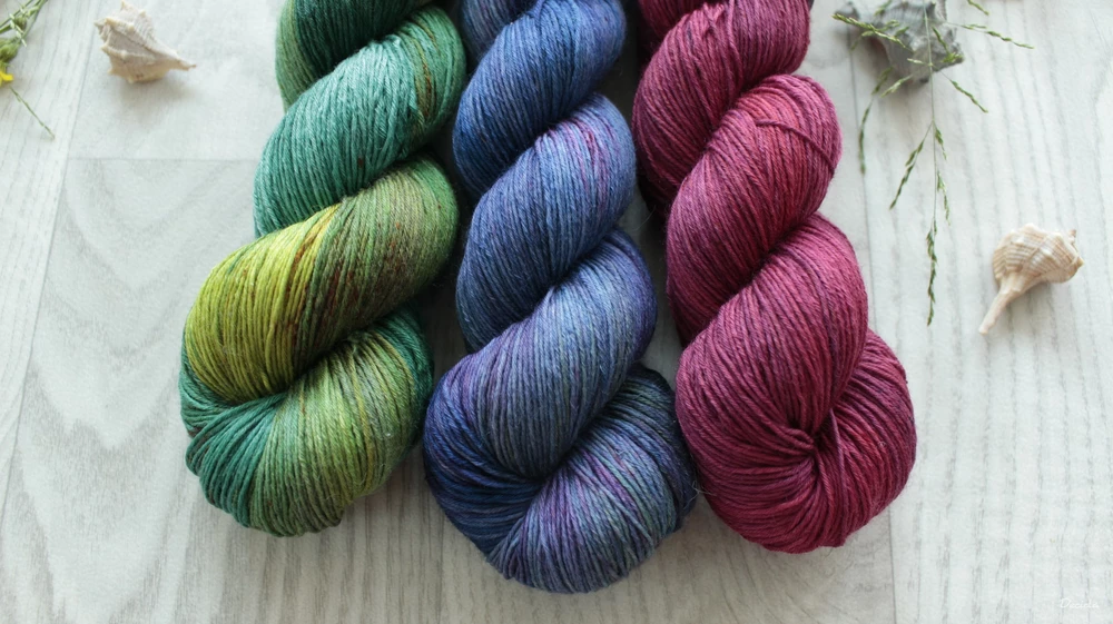 "Set 31" 300g - MIX materiálů (merino/hedvábí)