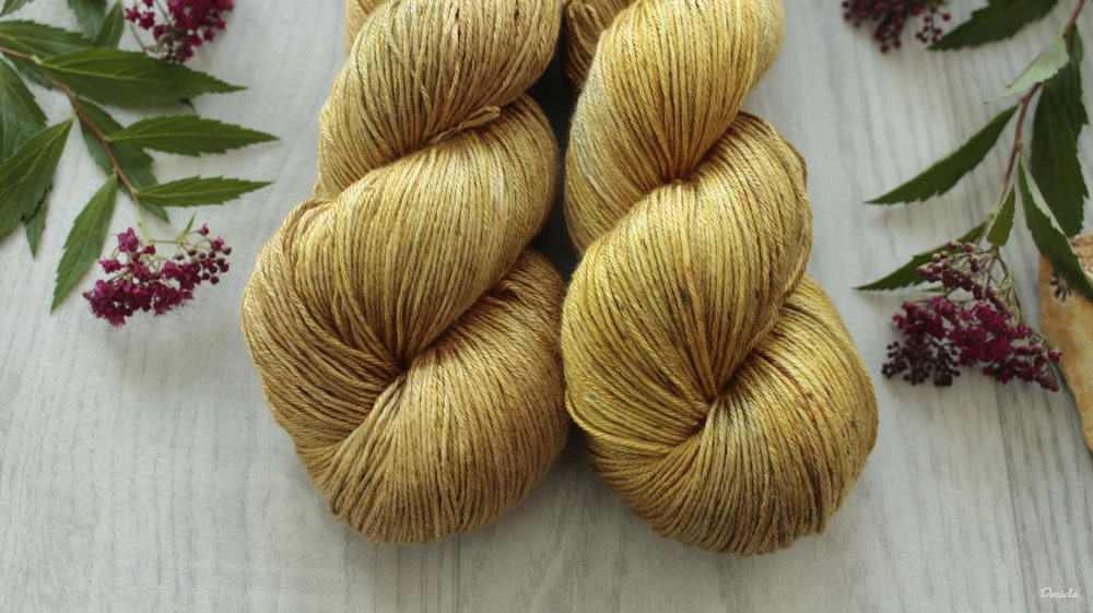 "Golden Days" 100% pravé hedvábí 400m