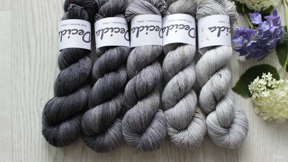 Fade set "Ghost" - 500g Single MERINO 366m