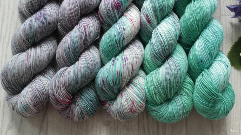 Fade set "Crystals" -  500g Single MERINO 366m