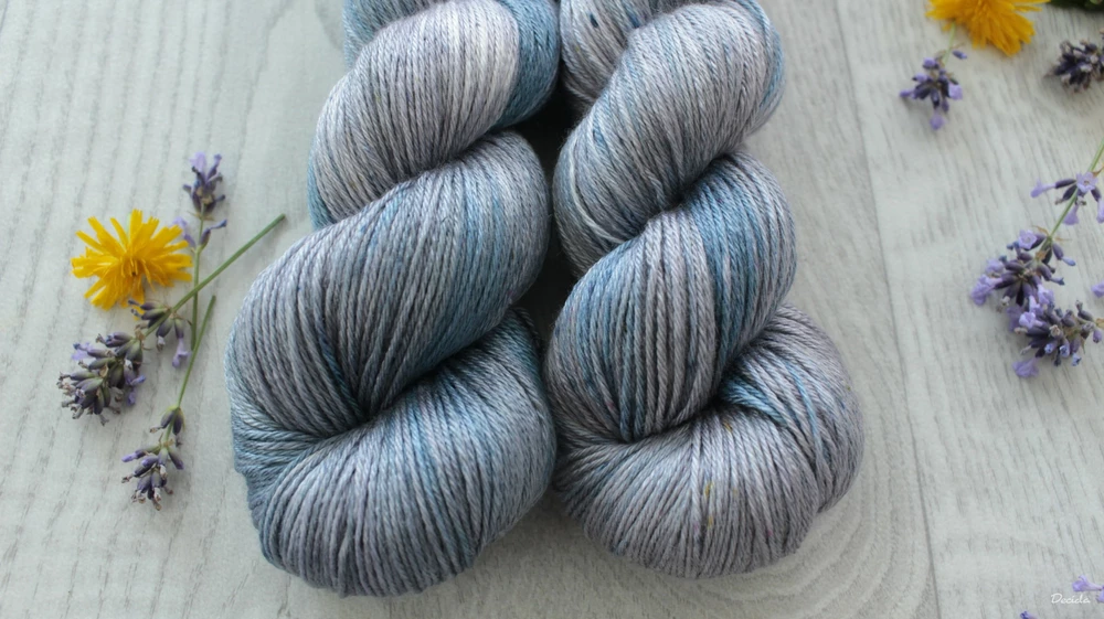 "Grey Light" - merino/hedvábí 50/50 400m