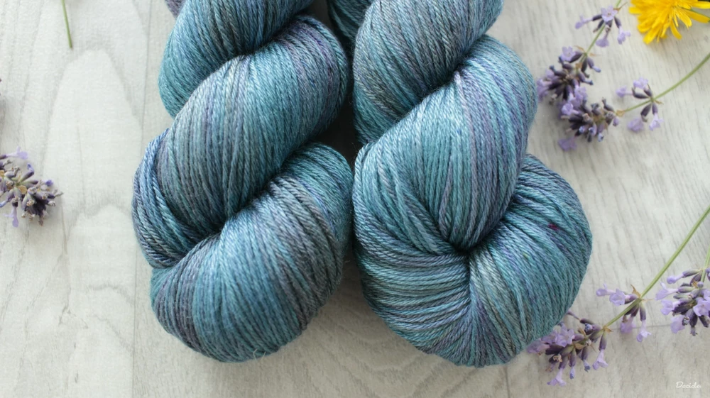"Marine" - merino/hedvábí 50/50 400m