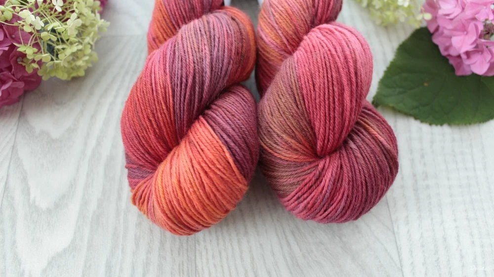 "Ohnivé léto" - EXTRA Merino sw/polyamid 365m/100g