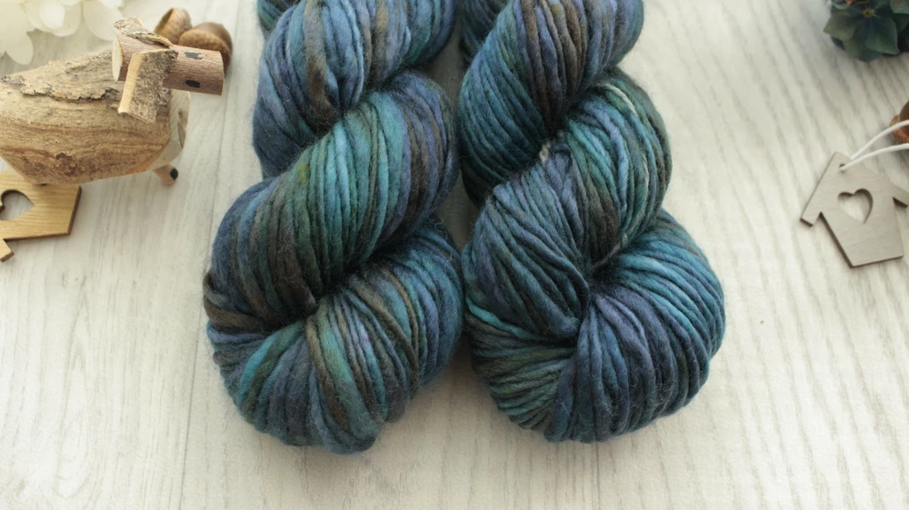 "Last night" extra MERINO Thick and Thin 100m