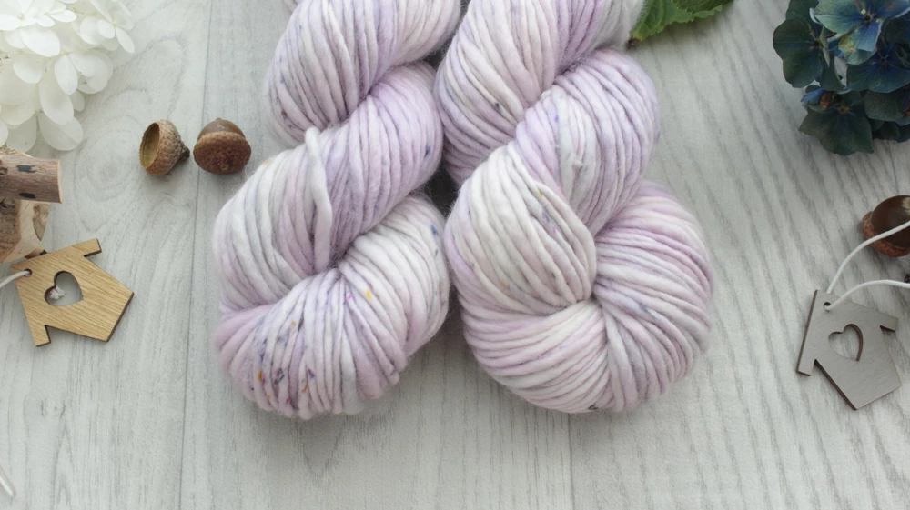 "Kvítky mrazem ováté" extra MERINO Thick and Thin 100m