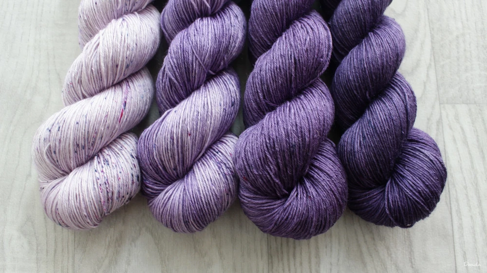 "Set 37" 400g - 80% Merino 20% hedvábí 3mm (360m)