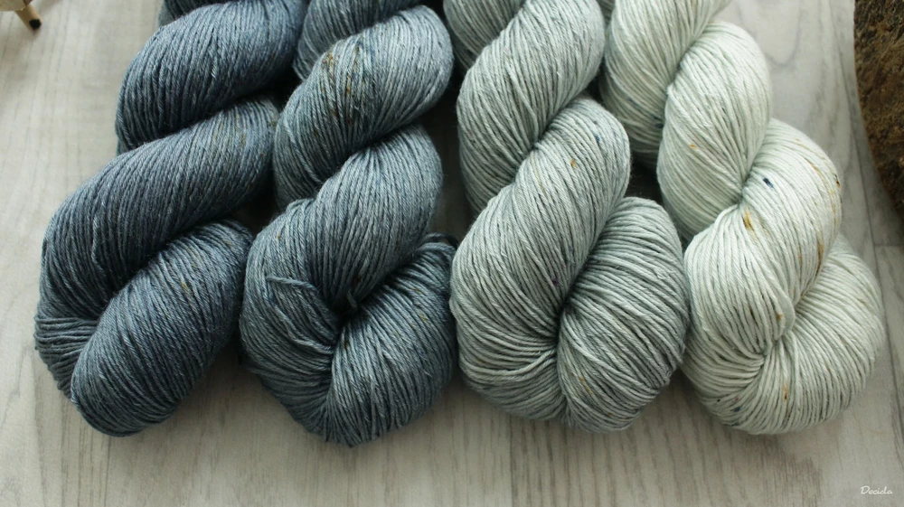 "Set 40" 400g - 80% Merino 20% hedvábí 3mm (360m)