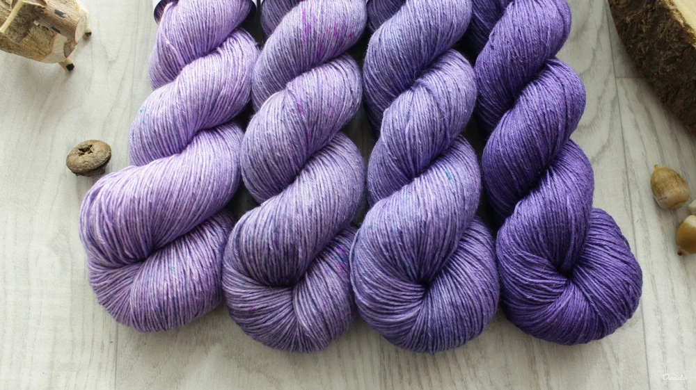 "Set 43" 400g - 80% Merino 20% hedvábí 3mm (360m)