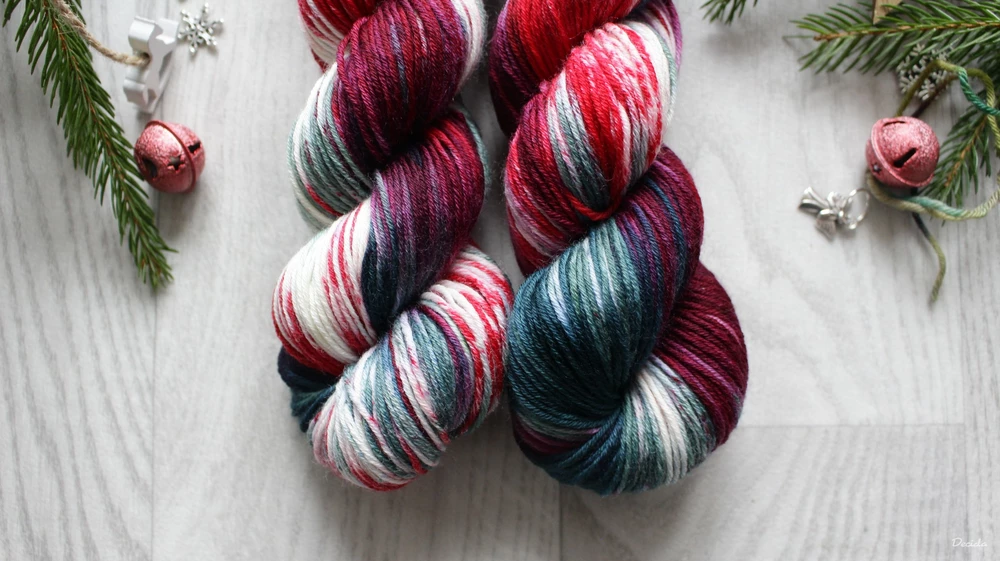 "Vánoční girlanda" - extra MERINO se sw 4mm
