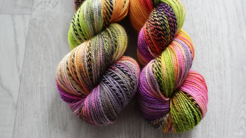 "Halloween Squash" - ZEBRA Merino sw/nylon 400m/100g