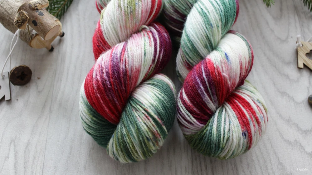 "Vánoční girlanda" - EXTRA Merino sw/polyamid 365m/100g