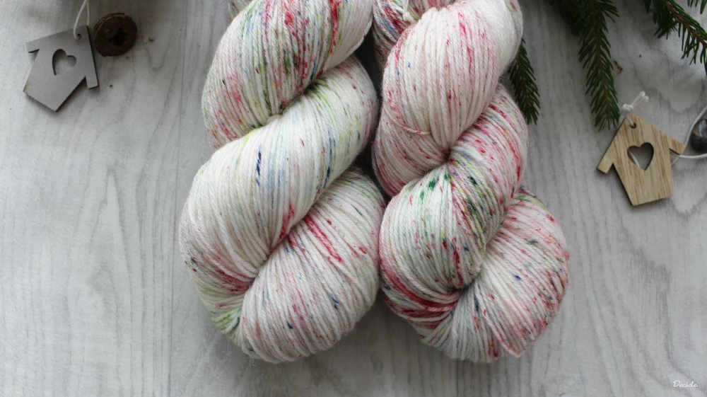 "Vánoční girlanda - Sugar" - EXTRA Merino sw/polyamid 365m/100g