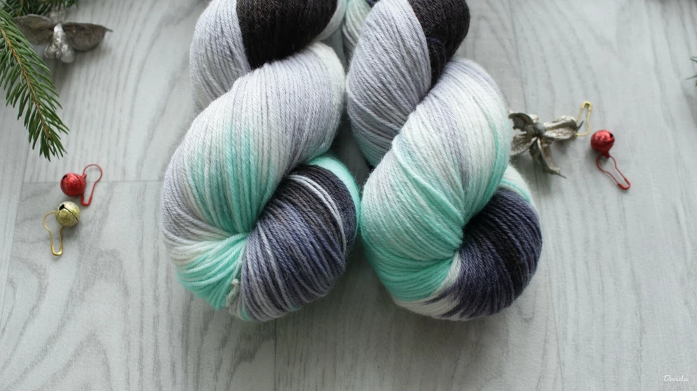 "Dark Snow 2" - EXTRA Merino sw/polyamid 365m/100g