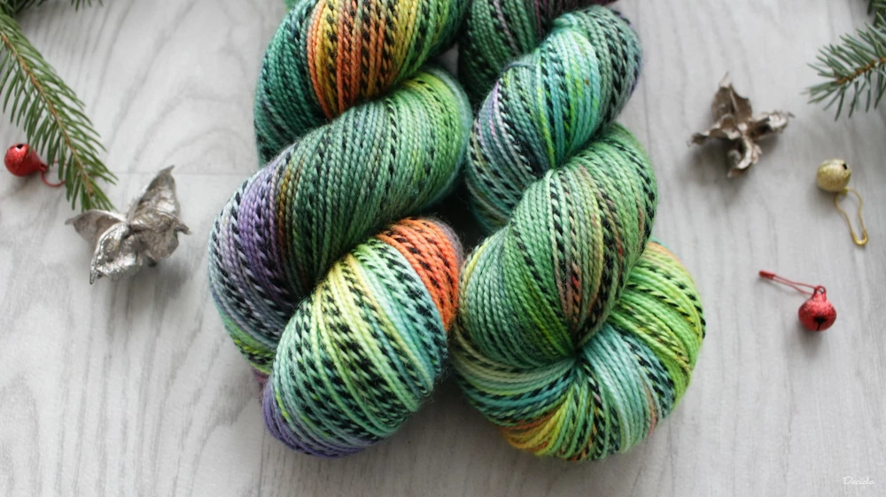 "Papoušek" - ZEBRA Merino sw/nylon 400m/100g