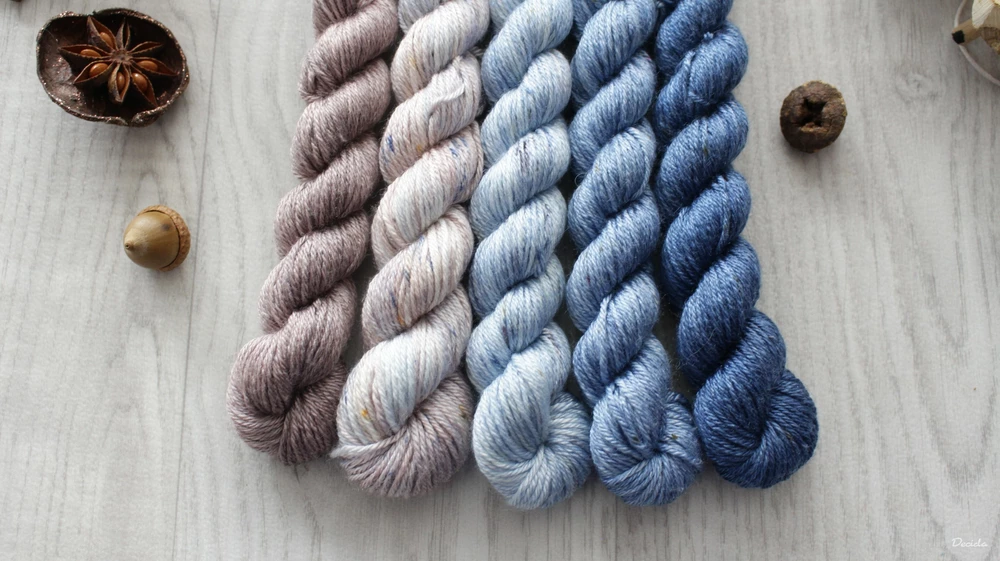"Set 2" - merino/hedvábí 50/50 400m