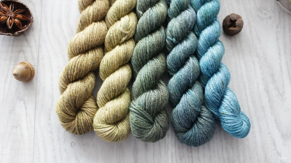 "Set 3" - merino/hedvábí 50/50 400m