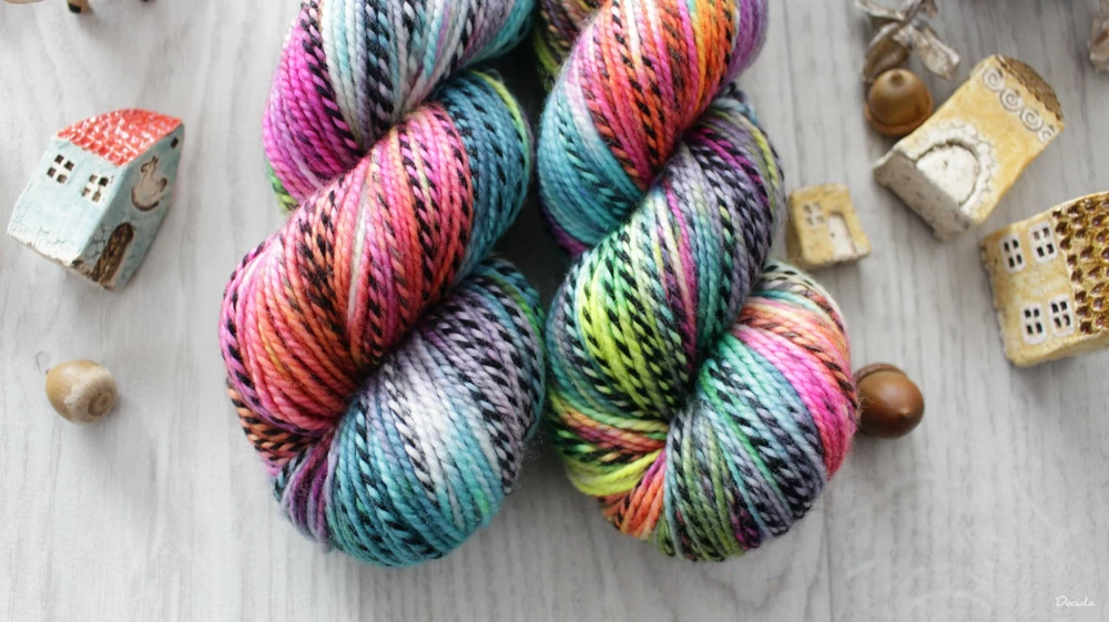 "Neon balm" - ZEBRA Merino sw/nylon 225m/100g
