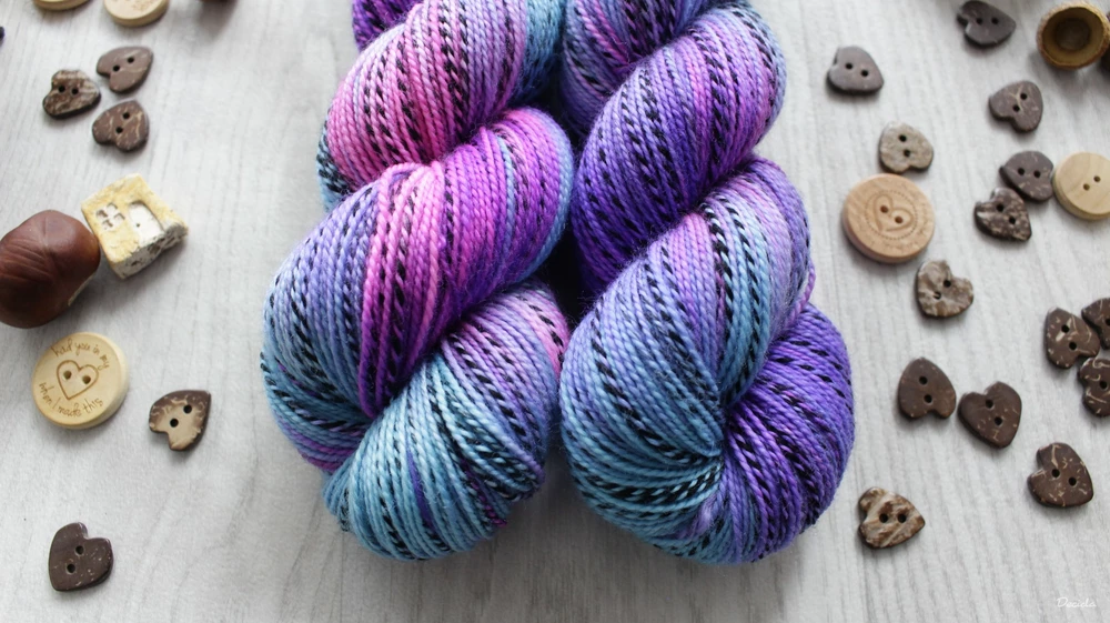 "Afterglow 2" - ZEBRA Merino sw/nylon 400m/100g