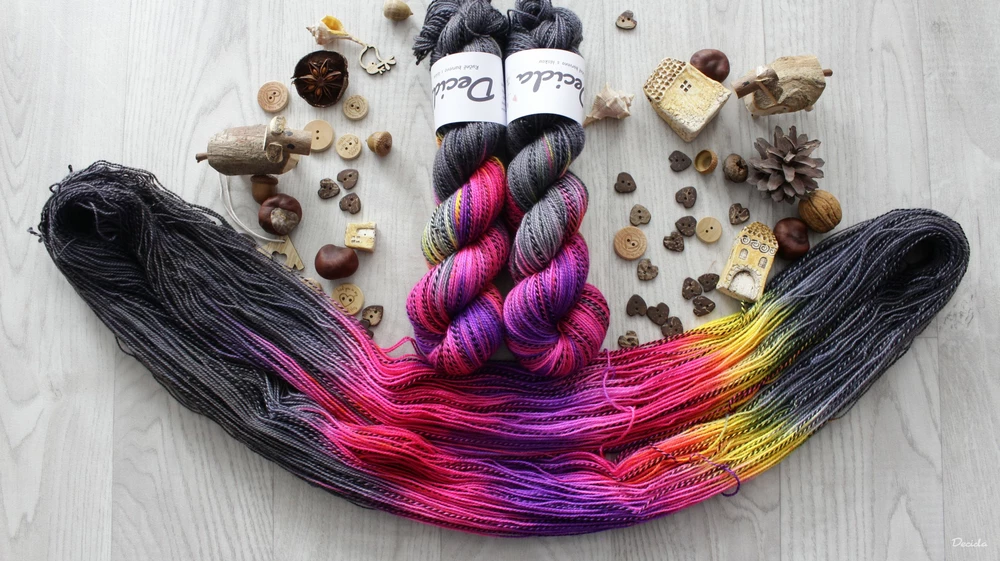 "Extravagance 2" - ZEBRA Merino sw/nylon 400m/100g