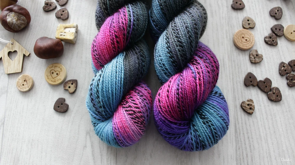 "Galaxi 2" - ZEBRA Merino sw/nylon 400m/100g