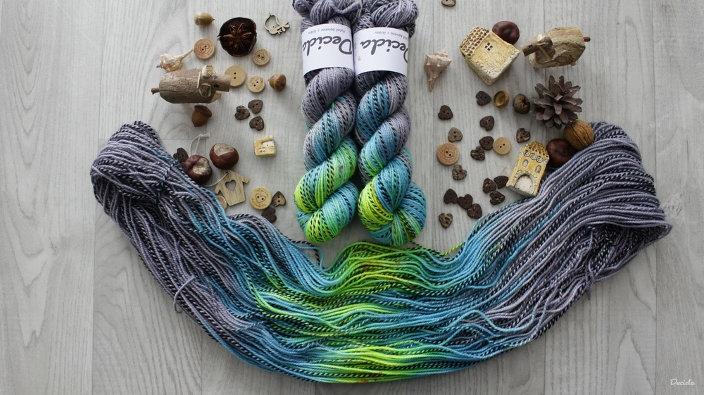 "Krokodýl" - ZEBRA Merino sw/nylon 225m/100g