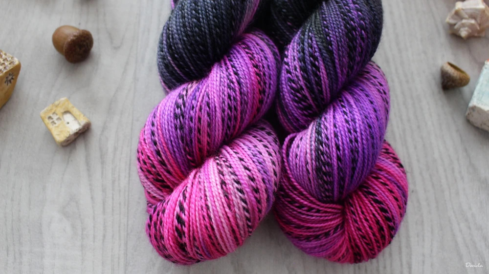 "Hot Extravagance 2" - ZEBRA Merino sw/nylon 400m/100g