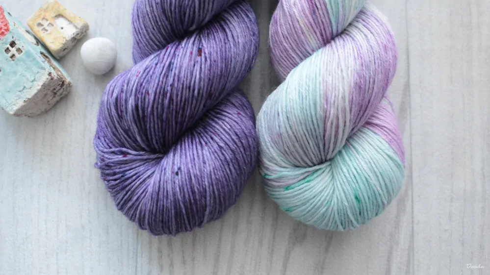 "Set 50" 100% Merino a merino/hedvábí 365m (cena za 500g)