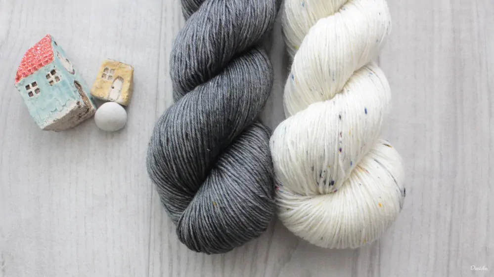 "Set 51" 100% Merino a merino/hedvábí 365m (cena za 500g)