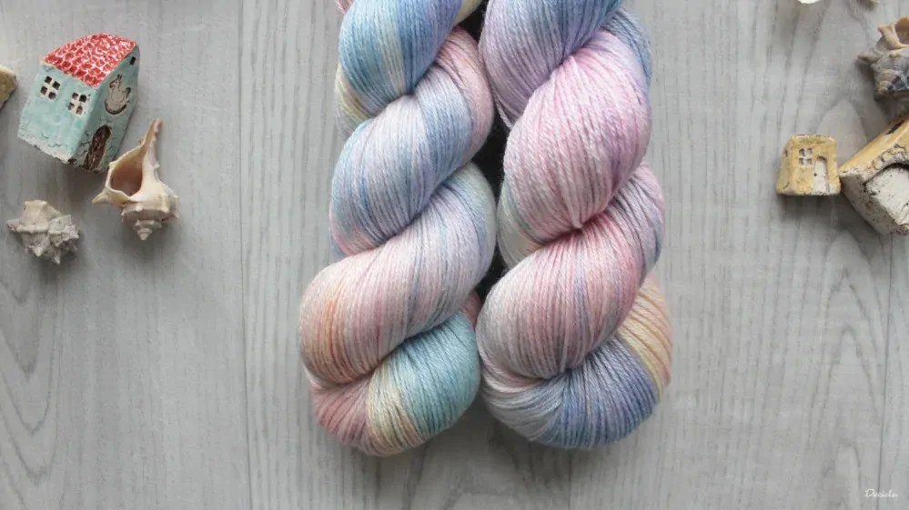 "Pastel Dream" - merino sw/hedvábí 50/50 400m
