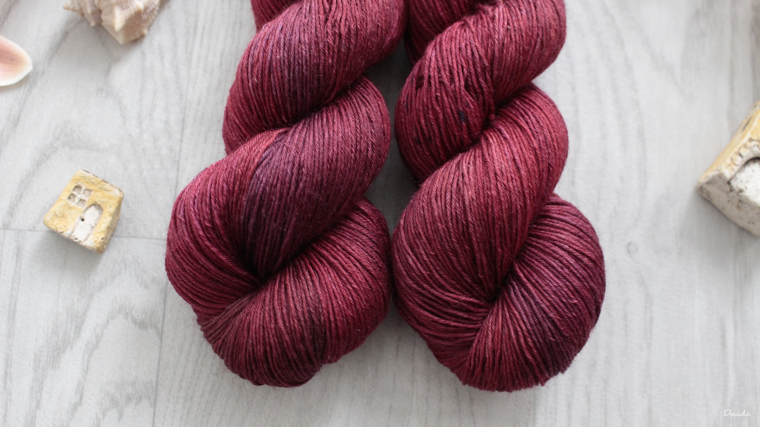 "Kořeněné víno" Merino/hedvábí 3mm