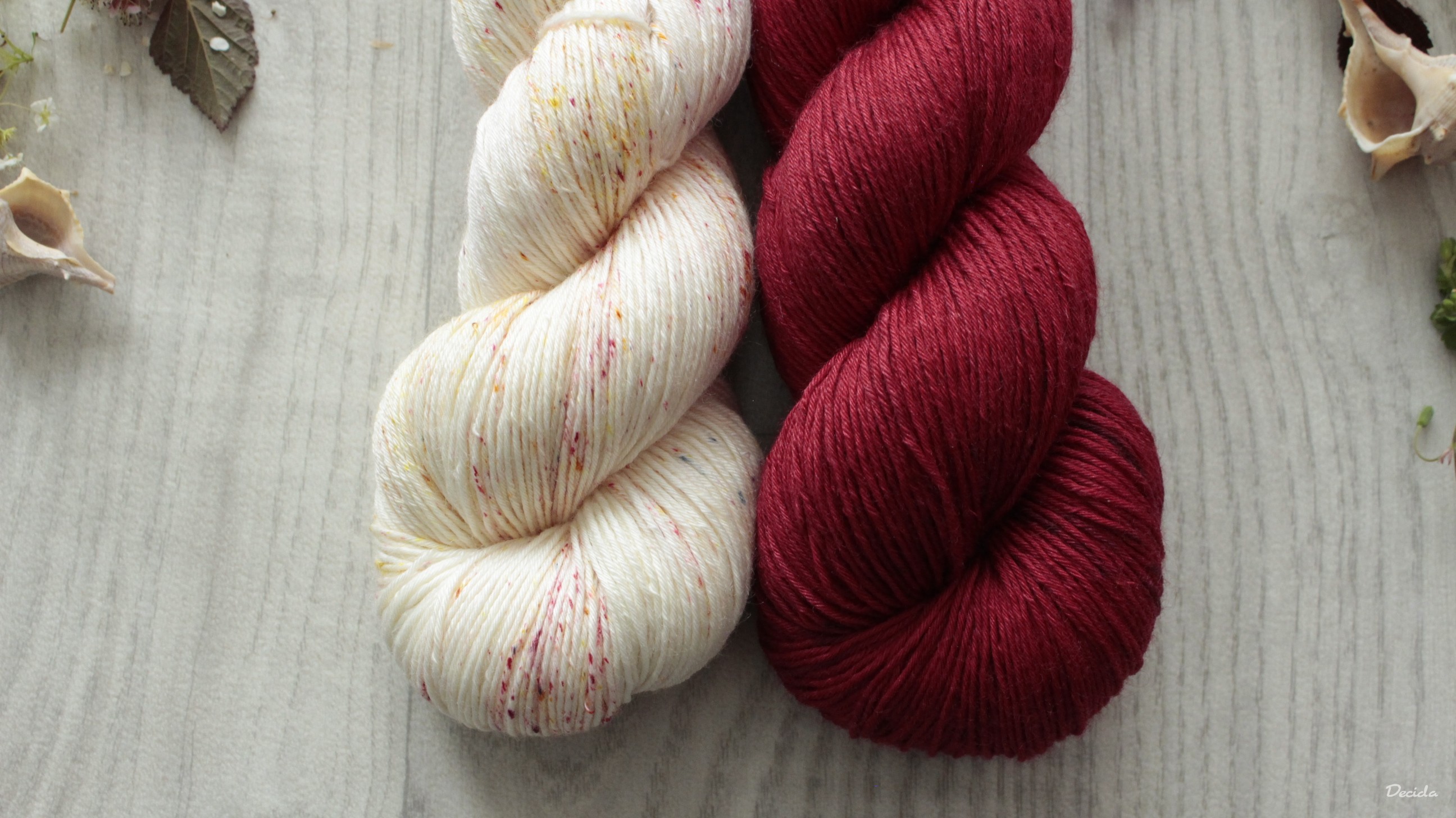 "Set 1" 200g - 80% merino 20% hedvábí 360m
