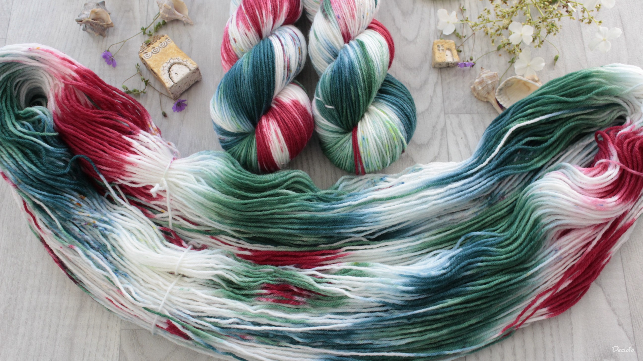 "Vánoční girlanda" - EXTRA Merino sw/polyamid 365m/100g