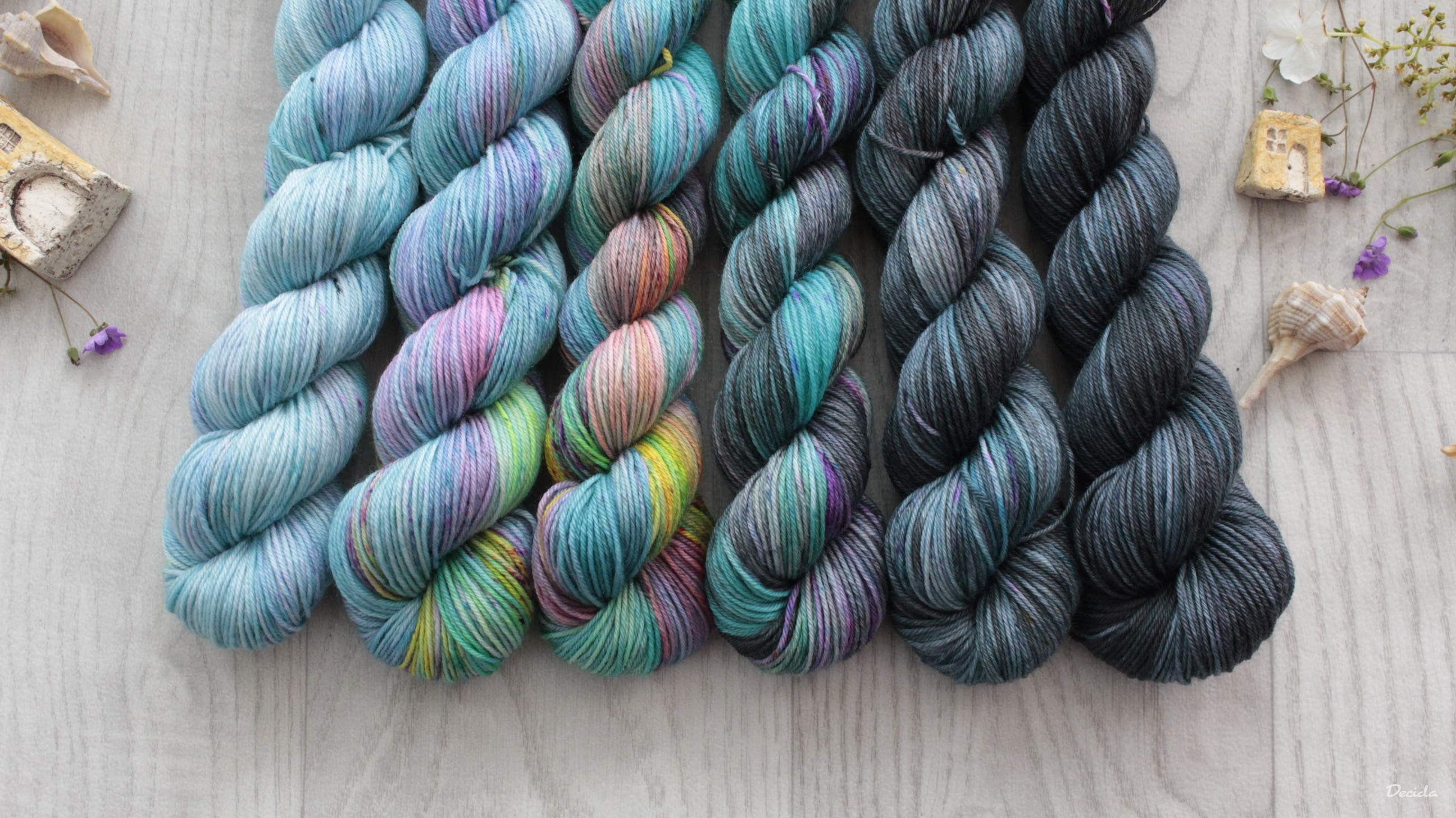 Fade set "Gratidão"- 6x 50g  merino sw 400m/100g