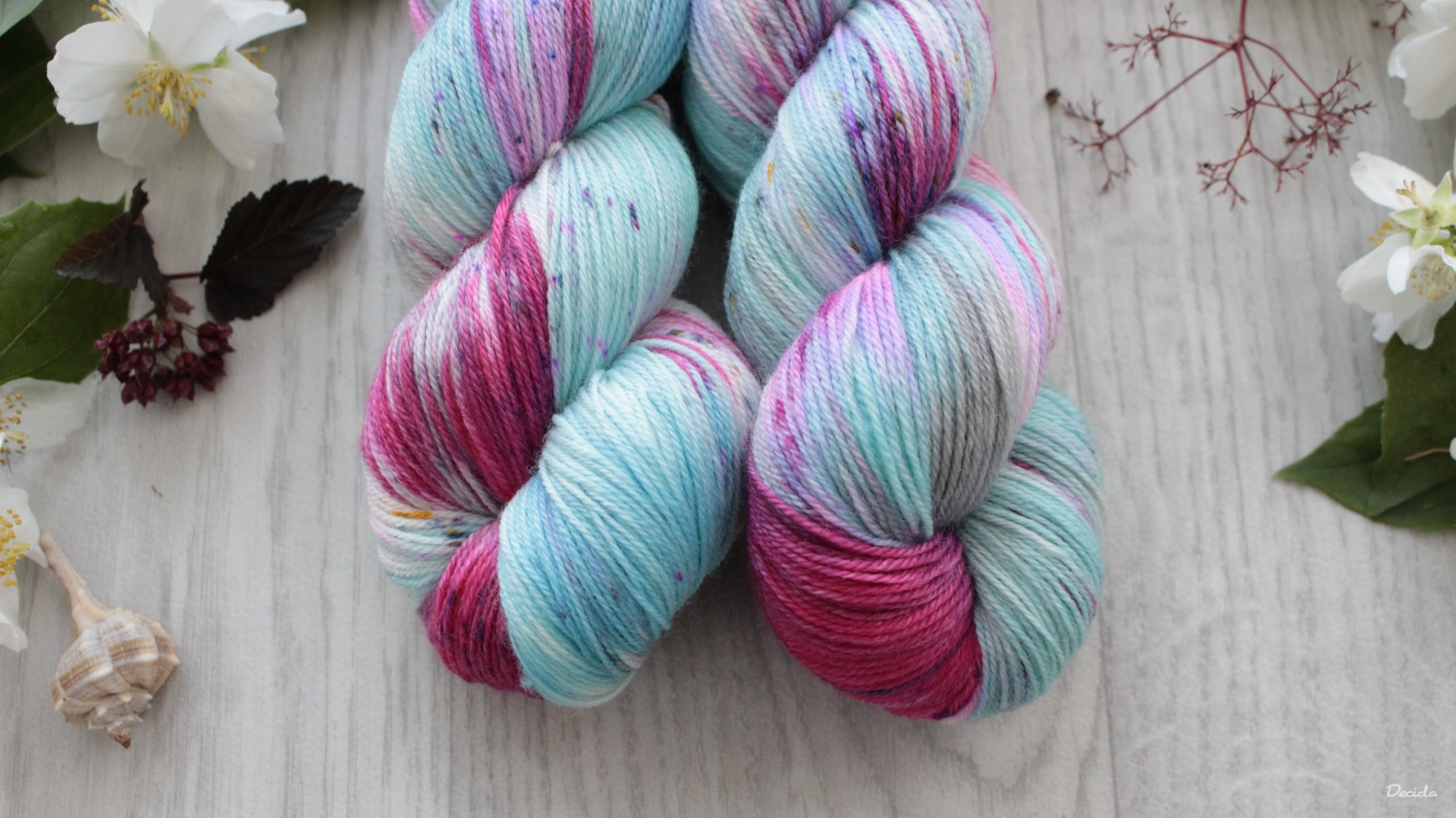 "Wildflowers" EXTRA Merino sw/polyamid 510m/100g